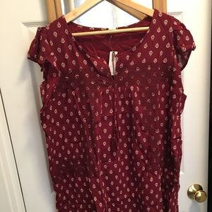 Old Navy embroidered flutter-sleeve dress